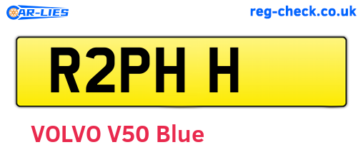 R2PHH are the vehicle registration plates.