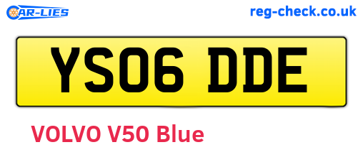 YS06DDE are the vehicle registration plates.
