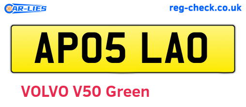 AP05LAO are the vehicle registration plates.