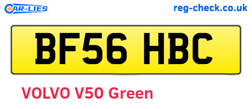 BF56HBC are the vehicle registration plates.
