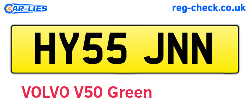 HY55JNN are the vehicle registration plates.