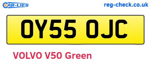 OY55OJC are the vehicle registration plates.