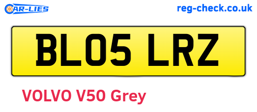 BL05LRZ are the vehicle registration plates.