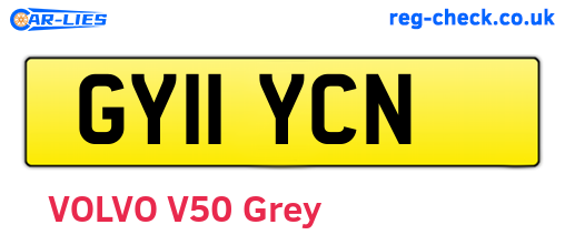 GY11YCN are the vehicle registration plates.