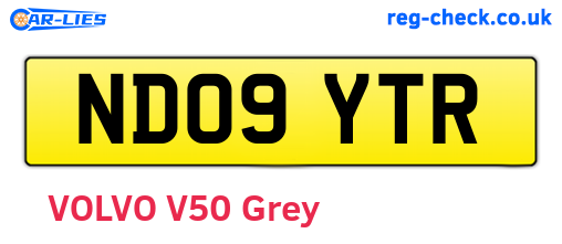 ND09YTR are the vehicle registration plates.