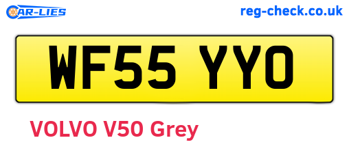WF55YYO are the vehicle registration plates.