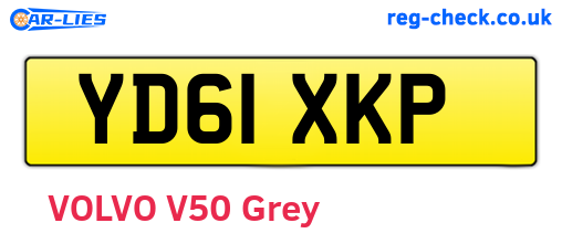 YD61XKP are the vehicle registration plates.