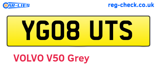 YG08UTS are the vehicle registration plates.