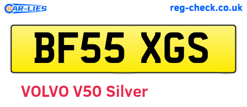 BF55XGS are the vehicle registration plates.