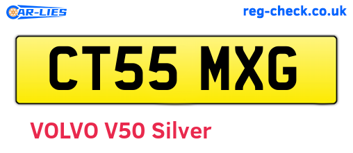 CT55MXG are the vehicle registration plates.
