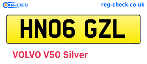 HN06GZL are the vehicle registration plates.