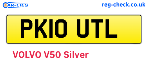PK10UTL are the vehicle registration plates.