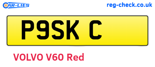 P9SKC are the vehicle registration plates.