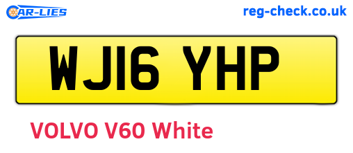 WJ16YHP are the vehicle registration plates.