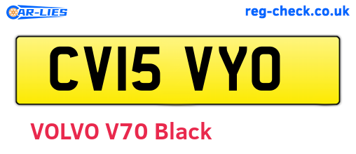 CV15VYO are the vehicle registration plates.