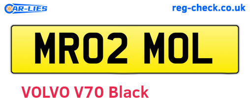 MR02MOL are the vehicle registration plates.