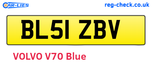 BL51ZBV are the vehicle registration plates.