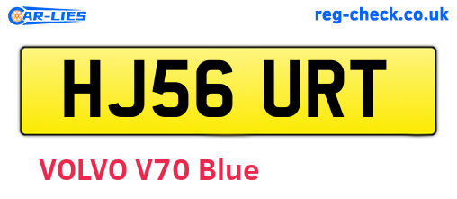 HJ56URT are the vehicle registration plates.