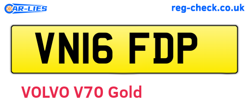 VN16FDP are the vehicle registration plates.