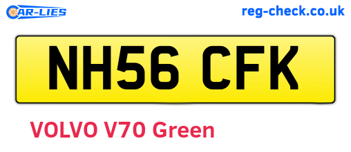 NH56CFK are the vehicle registration plates.