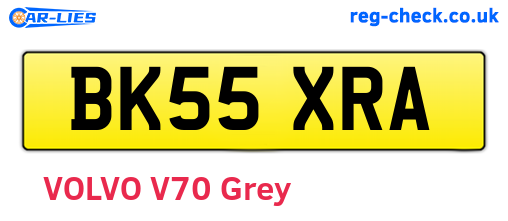 BK55XRA are the vehicle registration plates.
