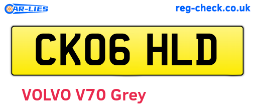 CK06HLD are the vehicle registration plates.