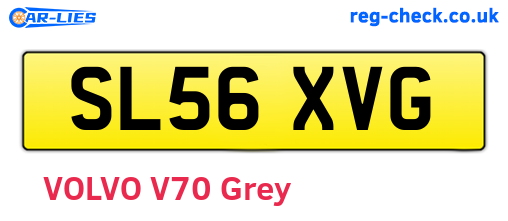 SL56XVG are the vehicle registration plates.