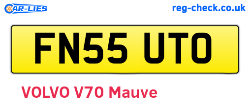 FN55UTO are the vehicle registration plates.