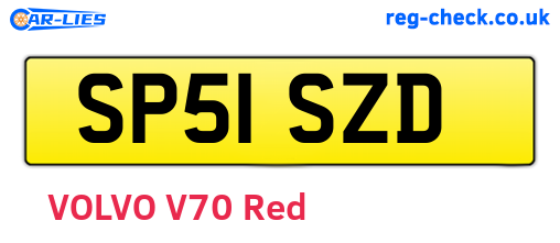 SP51SZD are the vehicle registration plates.