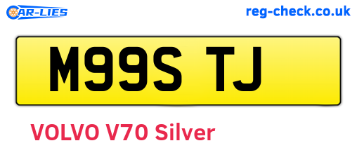 M99STJ are the vehicle registration plates.