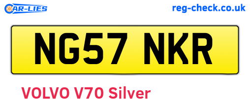 NG57NKR are the vehicle registration plates.