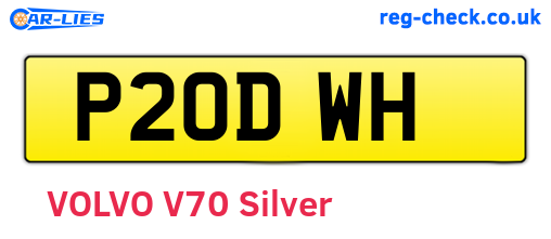 P20DWH are the vehicle registration plates.