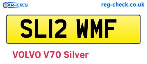 SL12WMF are the vehicle registration plates.