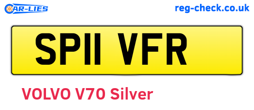 SP11VFR are the vehicle registration plates.