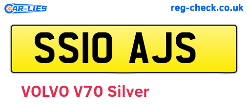 SS10AJS are the vehicle registration plates.