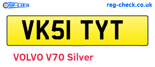 VK51TYT are the vehicle registration plates.