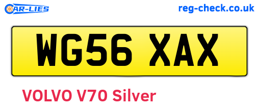 WG56XAX are the vehicle registration plates.