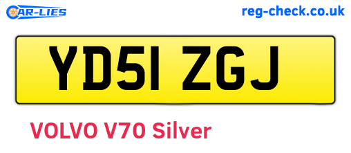 YD51ZGJ are the vehicle registration plates.