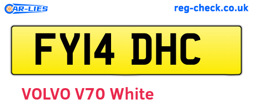 FY14DHC are the vehicle registration plates.
