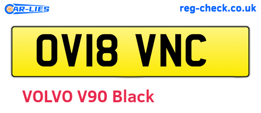 OV18VNC are the vehicle registration plates.