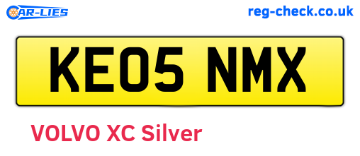 KE05NMX are the vehicle registration plates.