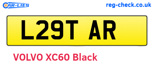 L29TAR are the vehicle registration plates.