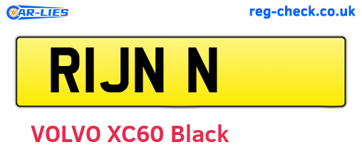 R1JNN are the vehicle registration plates.