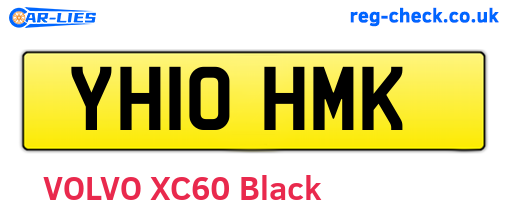 YH10HMK are the vehicle registration plates.