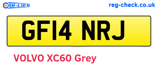 GF14NRJ are the vehicle registration plates.