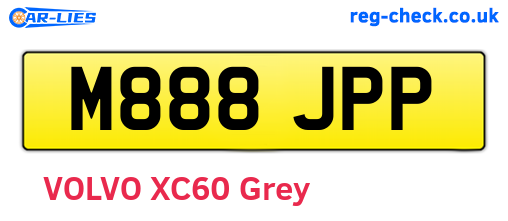 M888JPP are the vehicle registration plates.