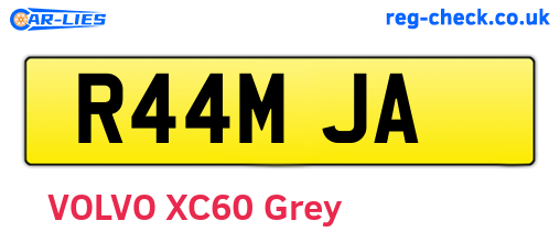 R44MJA are the vehicle registration plates.