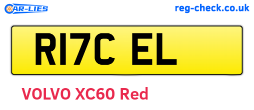 R17CEL are the vehicle registration plates.