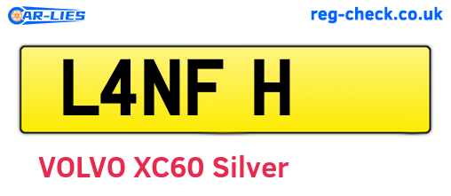 L4NFH are the vehicle registration plates.