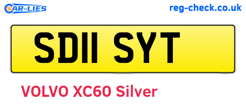SD11SYT are the vehicle registration plates.